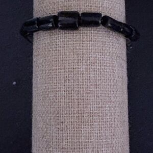 Handcrafted black  beaded bracelet